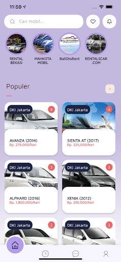 RenTTara Sewa Mobil Nusantara Screen 2