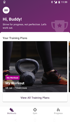 Android application Reynolds Fitness Spa screenshort