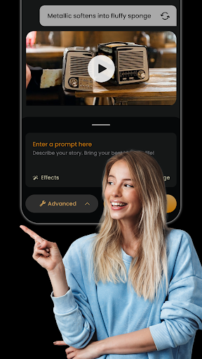Screenshot of AI Video Generator Serda