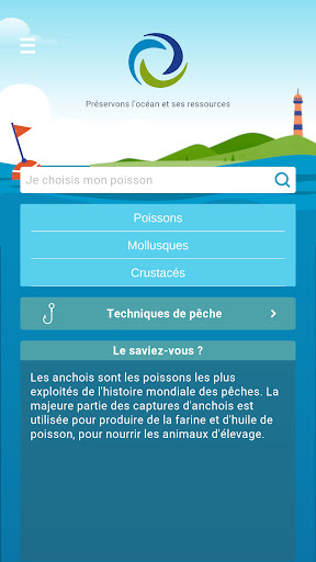 Android application Ethic Ocean screenshort