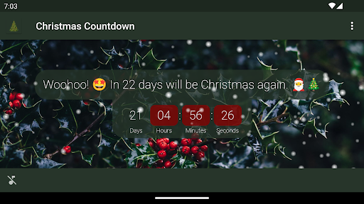 Christmas countdown Screen 3