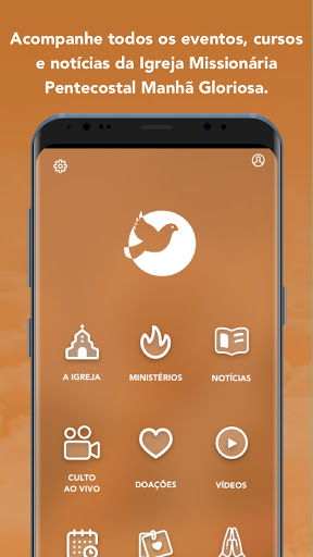 Android application Manhã Gloriosa screenshort