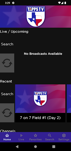 Android application TAPPS TV screenshort