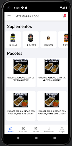 AzfitnessFood Screen 2