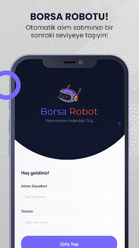Android application Borsa Robotu screenshort