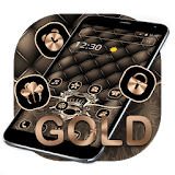 Gold Leather Crown Luxury Theme icon