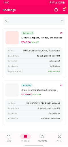 Decoration Service Provider Screen 3