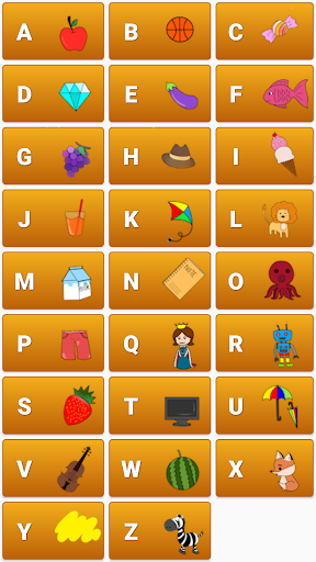 Android application ABC字母學習卡 screenshort