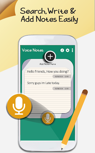 Android application Voice Notes - Speech to Text screenshort
