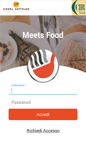 Android application MeetsFood screenshort