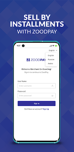 Android application ZOOD Business screenshort