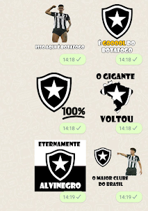 Stickers Engraçados Botafogo