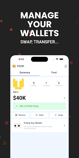 Android application Defy: Crypto Wallet Tracker screenshort