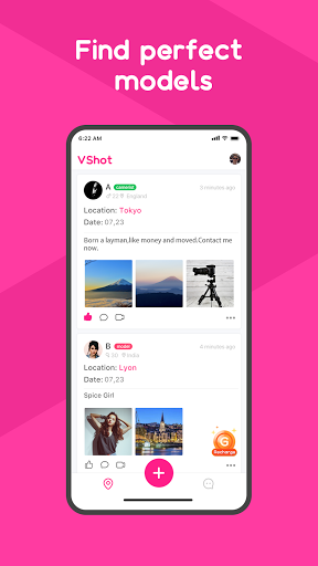 Android application VShot Pro - Find perfect model screenshort