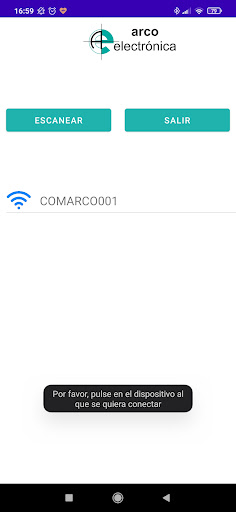 Android application ArcoBLE screenshort