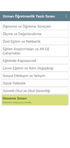Android application Uzman Öğretmenlik Sınavı screenshort