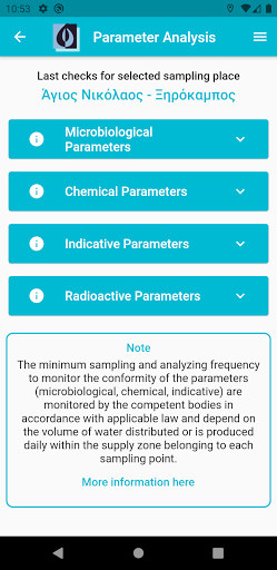 E.D.E.Y.A. - Water Quality App Screen 3
