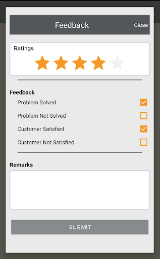 Volvo Machine Helpdesk Screen 2
