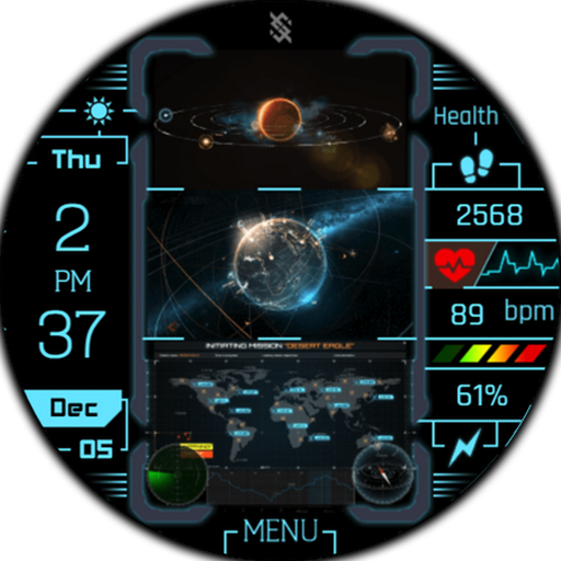 BFF4-Technology Earth & Galaxy logo