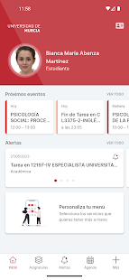 Universidad de Murcia App Screenshot