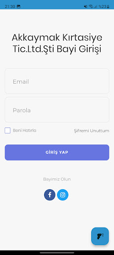 Android application Akkaymak Kırtasiye screenshort