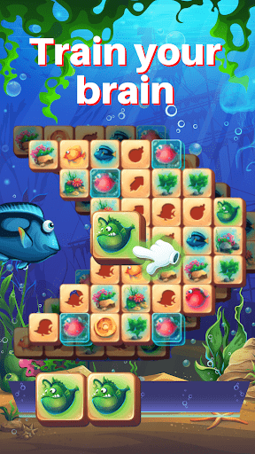 Fish Tiles: mahjong match game Screen 2