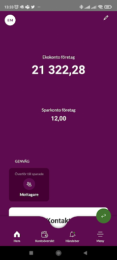 Android application Ekobanken 2.0 screenshort