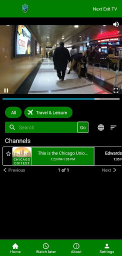 Android application Next Exit TV screenshort