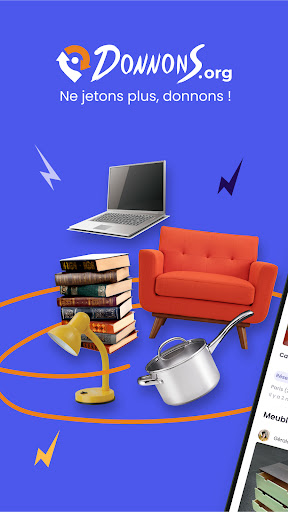 Android application Donnons, dons d'objets screenshort