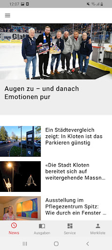 Android application Klotener Anzeiger screenshort