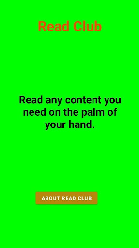 Android application Read Club screenshort