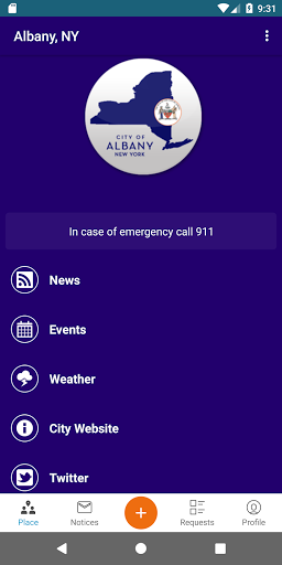 Android application AlbanyWorks4U screenshort
