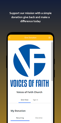 Voices Of Faith East Screen 3