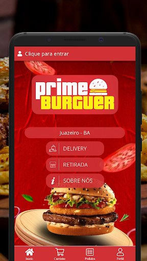 Android application Prime Burguer screenshort