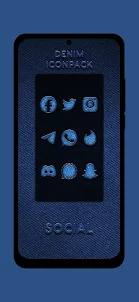Denim Blue Icon Pack