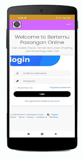 Android application Bertemu Pasangan Online - Chat screenshort