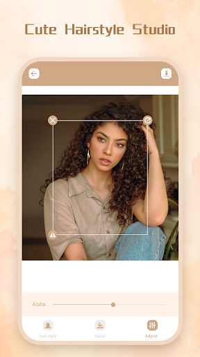 Android application Cute Hairstyle Studio screenshort