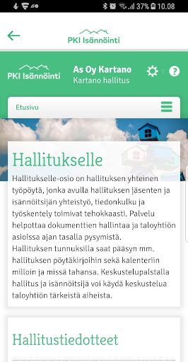PKI Isännöinti Screen 2