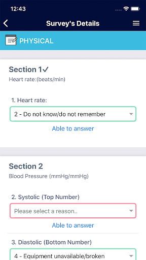 Android application Wellness Check screenshort