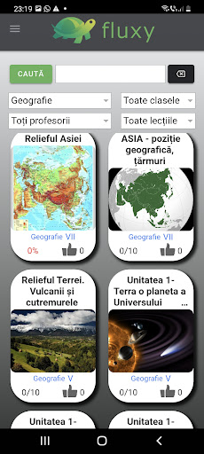 Android application Fluxy School screenshort