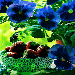 Icon image Blue Flowers Butterfly LWP