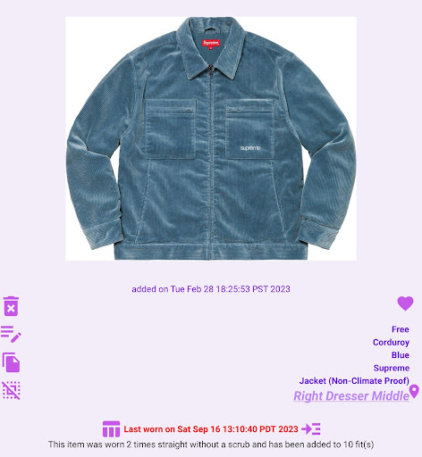 Dressertation Screen 3