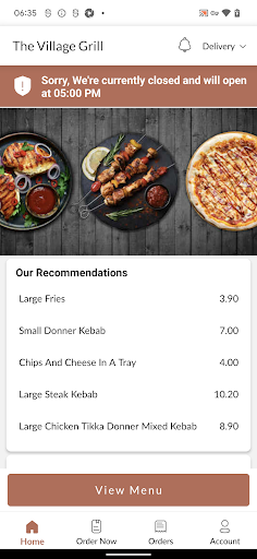 The Village Grill Screen 2