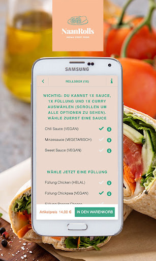 NaanRolls Screen 3