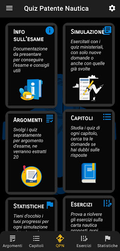Android application Quiz Patente Nautica screenshort