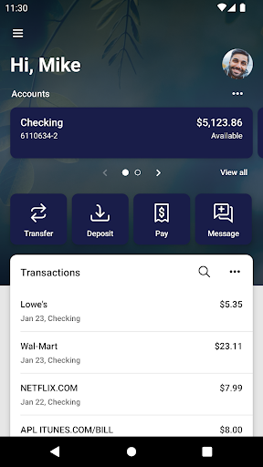 Exchange Bank & Trust Screen 2