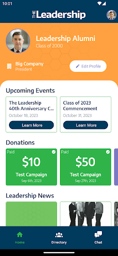 Android application The Leadership App screenshort
