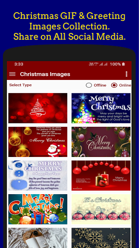 Android application Christmas GIF Image Collection screenshort