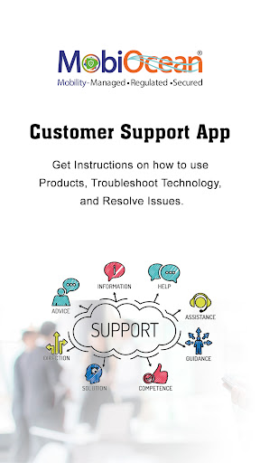 Android application MobiOcean Customer Support App screenshort