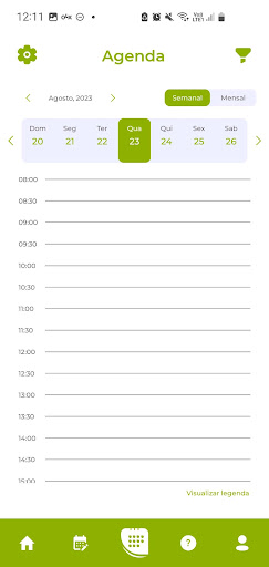 Mestres Schedule Profissional Screen 2